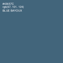 #43657C - Blue Bayoux Color Image